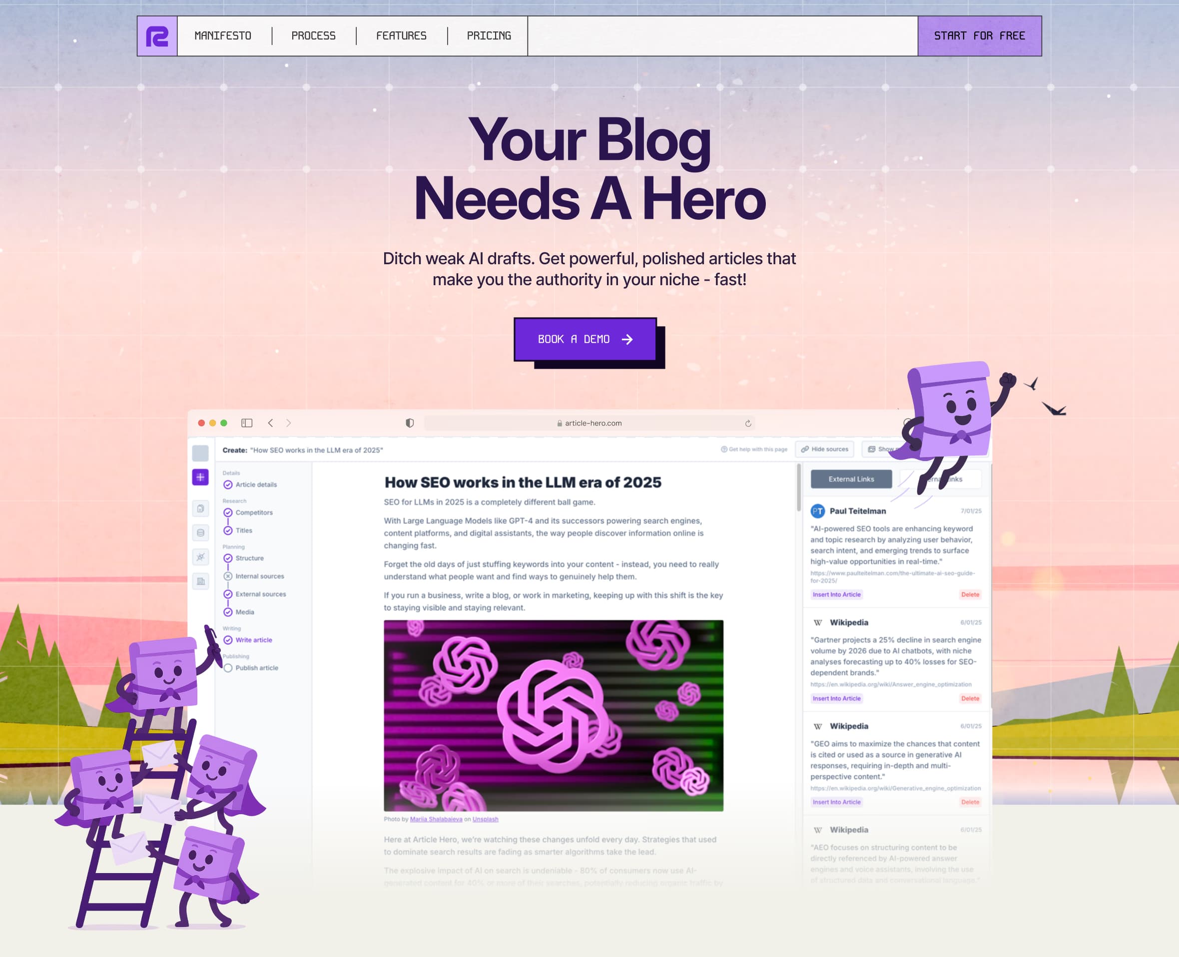 Website landing page design — Nemy Agency case study
