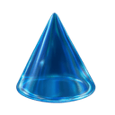 Iridescent 3D cone