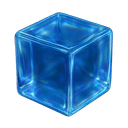 Iridescent 3D cube