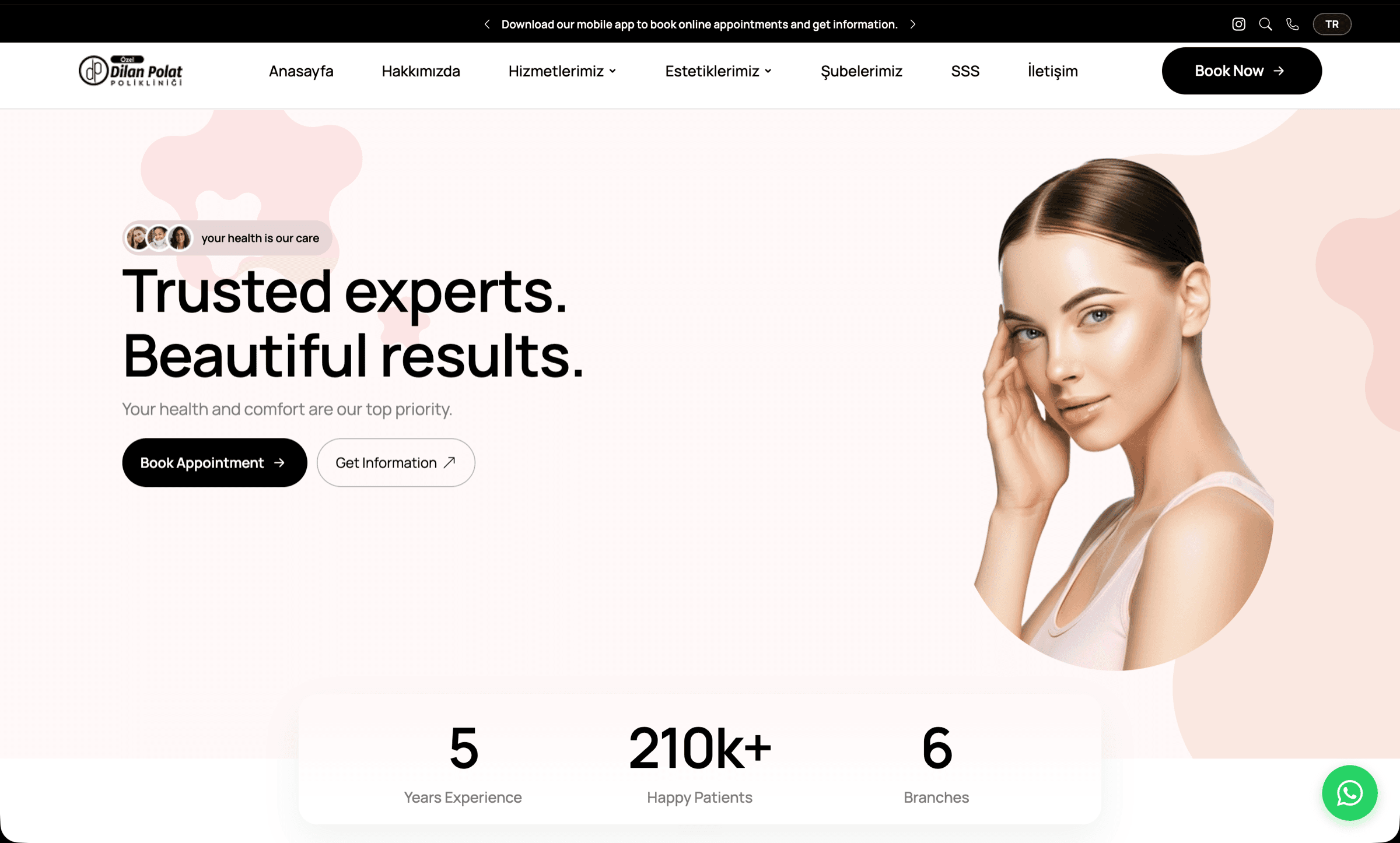 Dilan Polat — aesthetics clinic website built by Nemy Agency