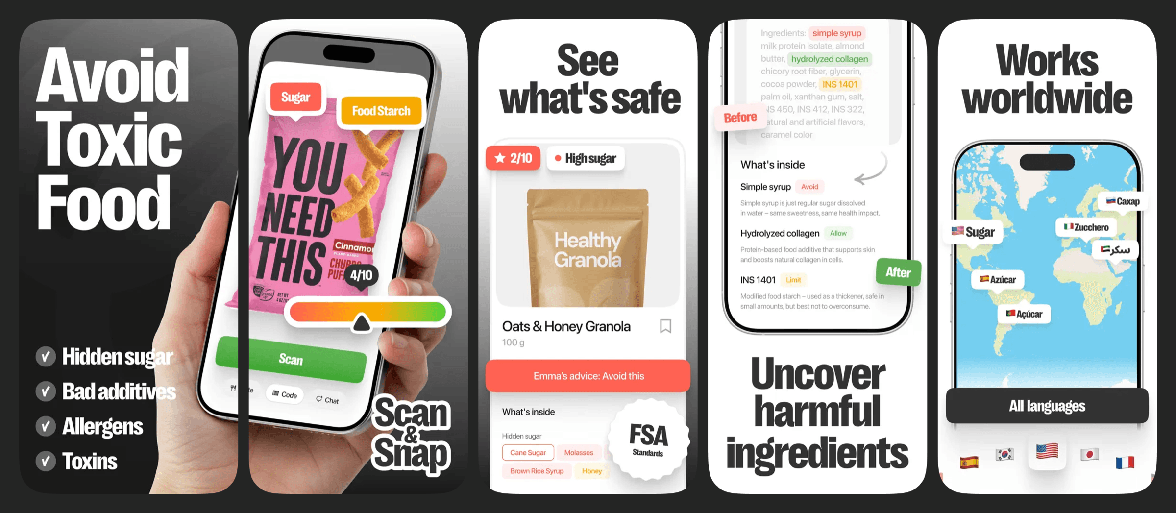 Emma Food Scanner — food label scanning iOS app by Nemy Agency