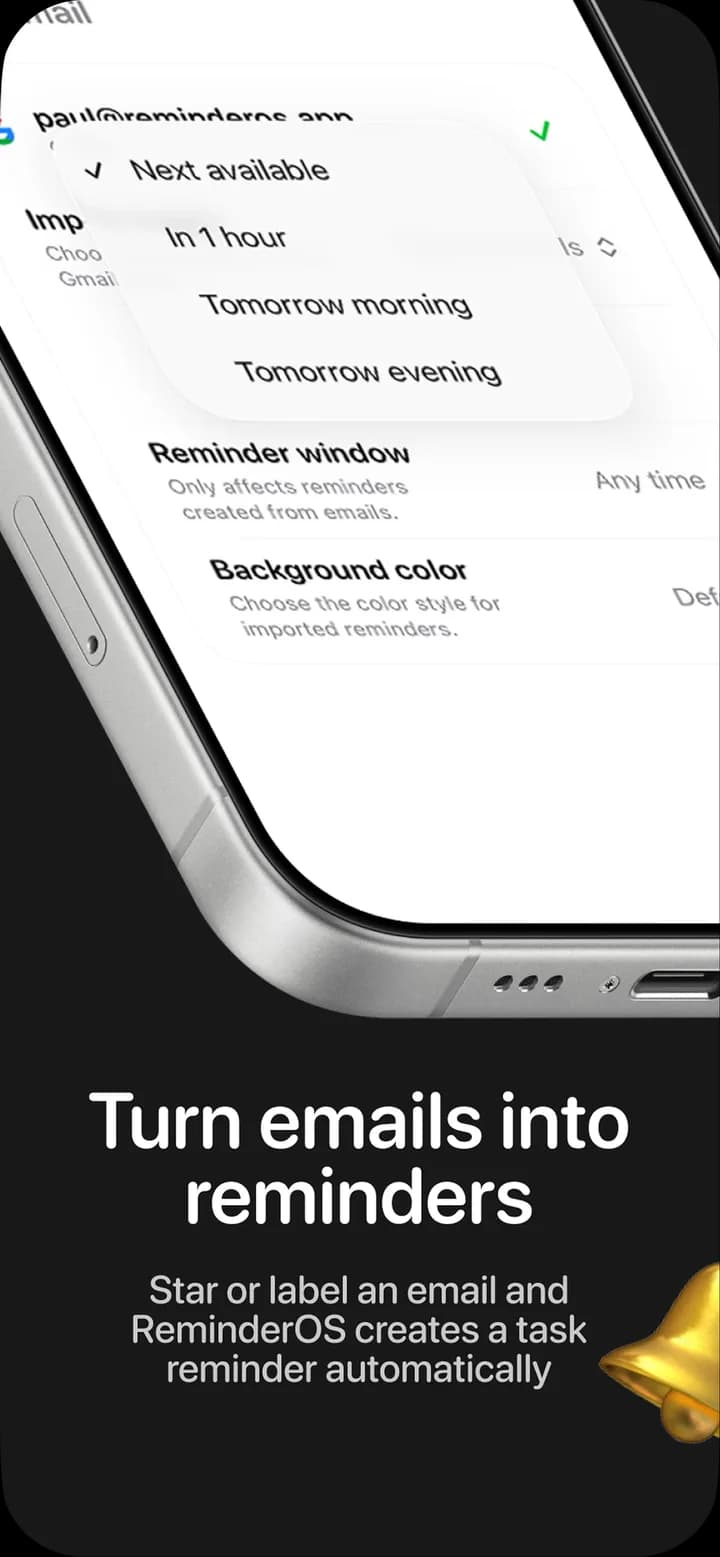 ReminderOS — App Store screenshot 3