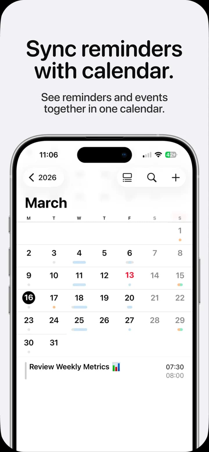 ReminderOS — App Store screenshot 6